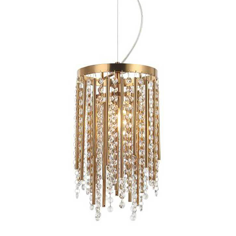 Подвесной светильник Crystal Wind Chimes Bronze Hanging Lamp Бронза Прозрачный в Саратове | Loft Concept 