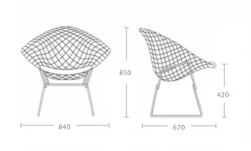 Кресло Bertoia Diamond Chair Кресло Bertoia Diamond Chair в Саратове