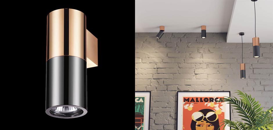 Спот Spot Illumination Sconce Black & Copper Спот Spot Illumination Sconce Black & Copper - Loft-Concept в Саратове