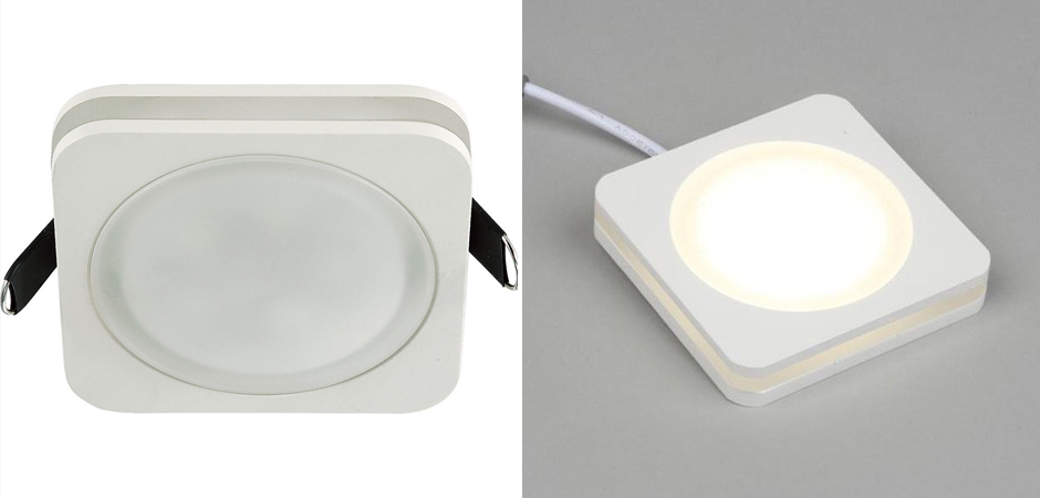 Белый квадратный спот Embedded Light Белый квадратный спот Embedded Light - Loft-Concept в Саратове