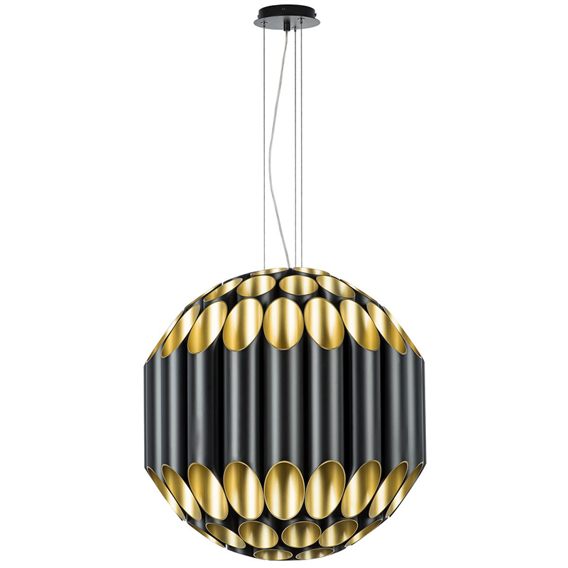 Люстра Garbi Black Pipe Organ Chandelier 80 Черный Золотой в Саратове | Loft Concept 