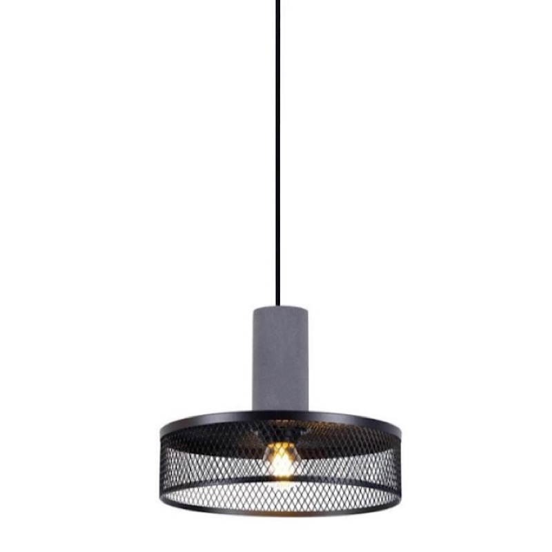 Подвесной светильник Loft Black Riveted Mesh Lighting Серый Черный матовый в Саратове | Loft Concept 