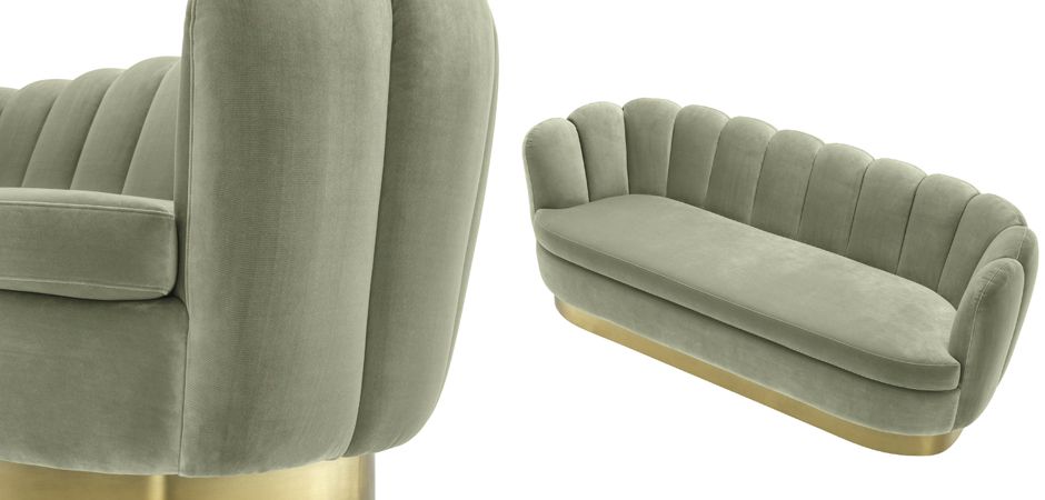 Диван Eichholtz Sofa Mirage pistache green Диван Eichholtz Sofa Mirage pistache green - Loft-Concept в Саратове