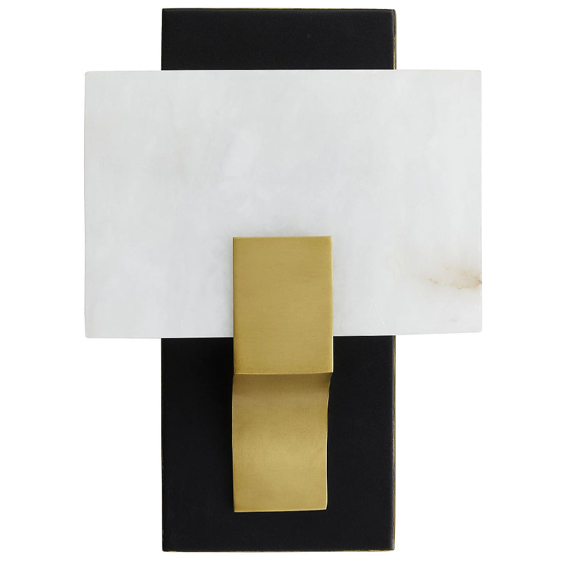 Бра LUNA SCONCE Латунь Белый Черный Бра LUNA SCONCE Латунь Белый Черный в Саратове | Loft Concept