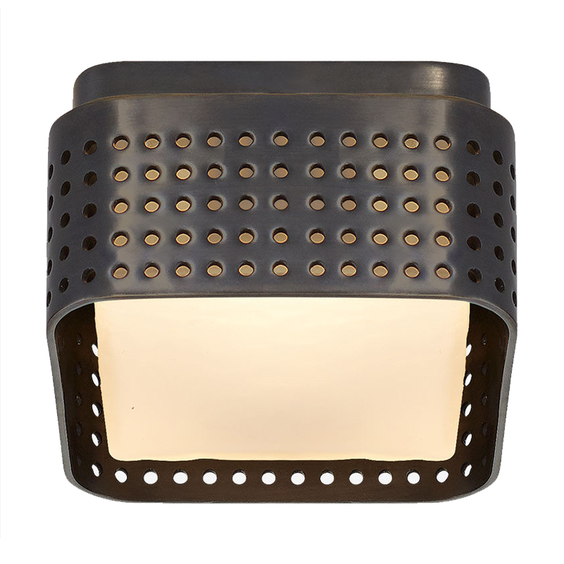 PRECISION Petite Flush Mount Black Черный матовый Прозрачный белый PRECISION Petite Flush Mount Black Черный матовый Прозрачный белый в Саратове | Loft Concept