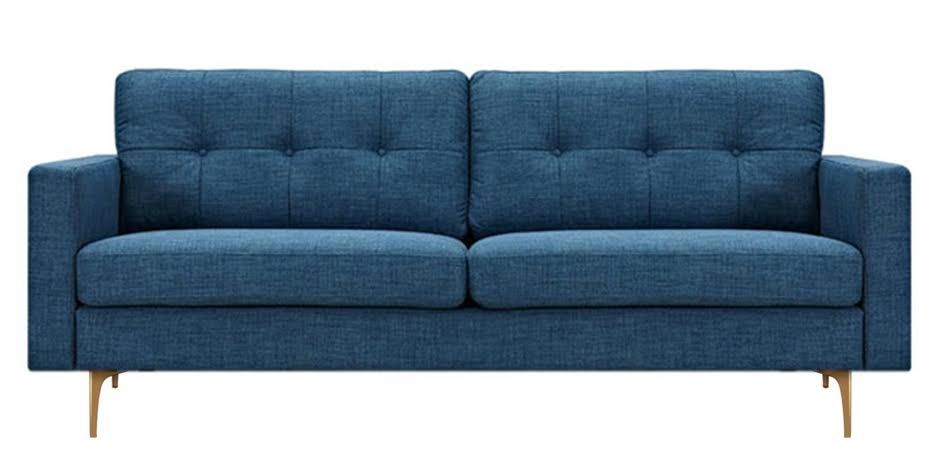 Диван Stone Blue Greta Sofa Диван синий лен Диван Stone Blue Greta Sofa Диван синий лен - Loft-Concept в Саратове