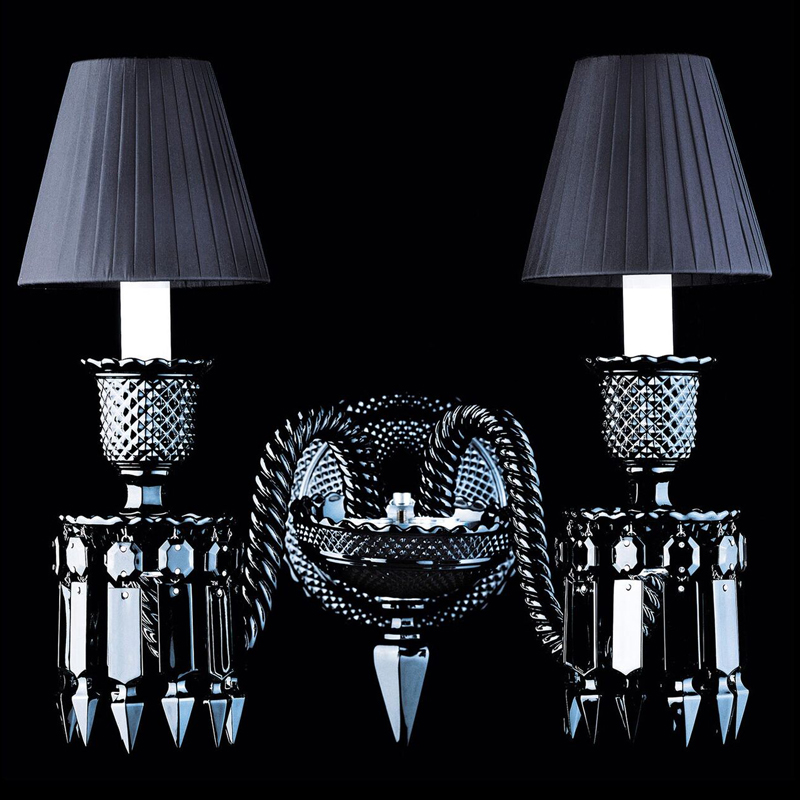 Бра BACCARAT ZENITH NOIR Wall Lamp 2 Черный в Саратове | Loft Concept 