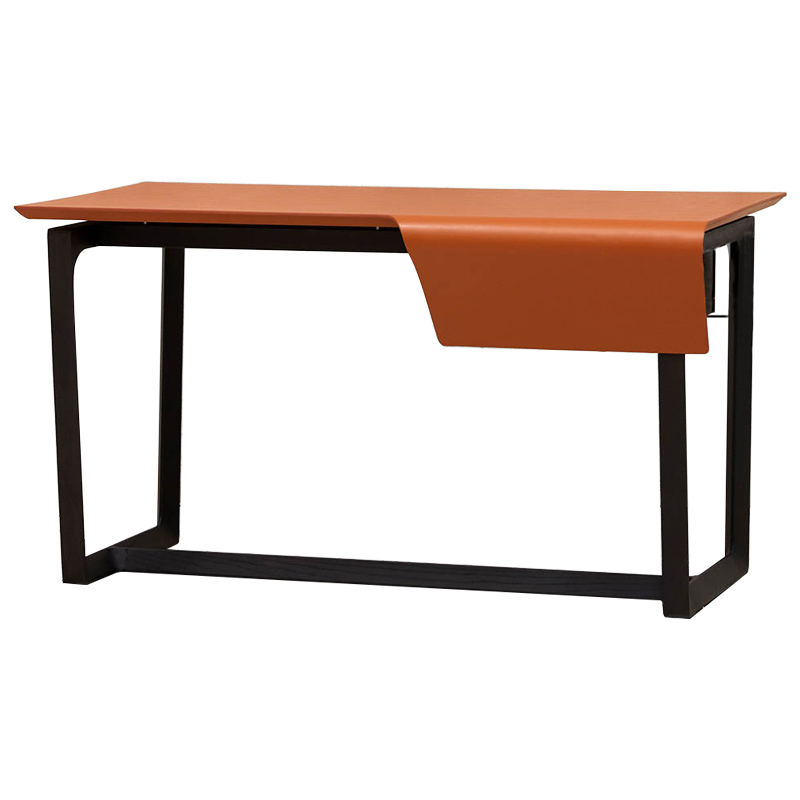 Рабочий стол Stan Orange Desk Оранжевый Черный в Саратове | Loft Concept 