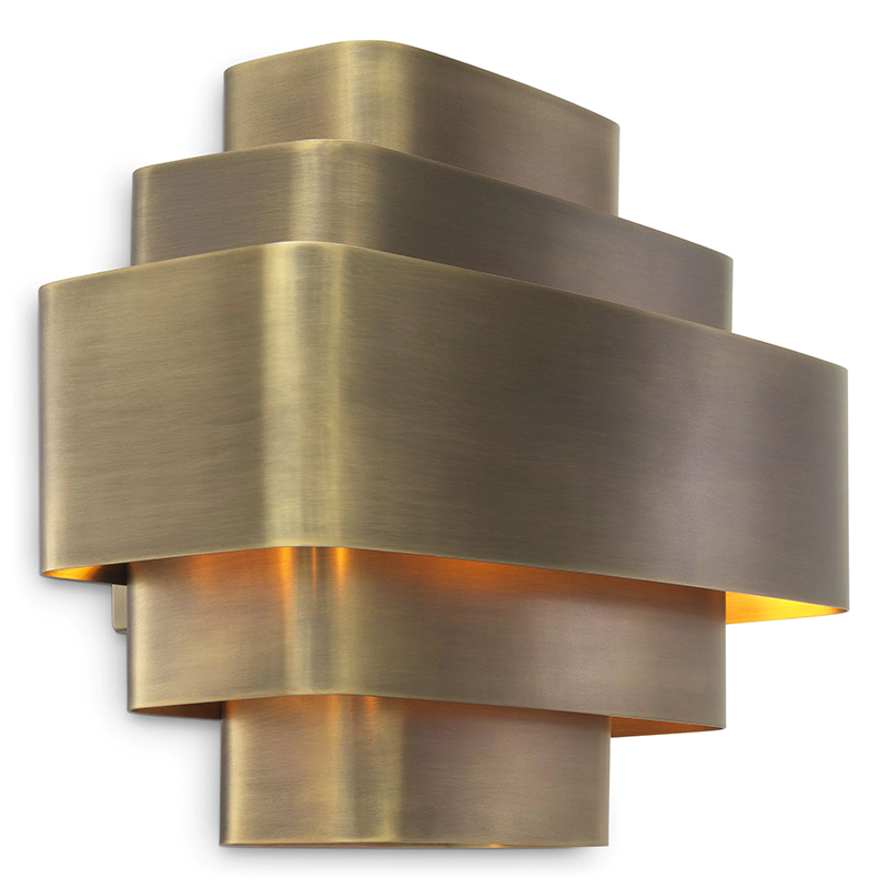 Бра Eichholtz Wall Lamp Pegaso Brass Винтажная латунь в Саратове | Loft Concept 