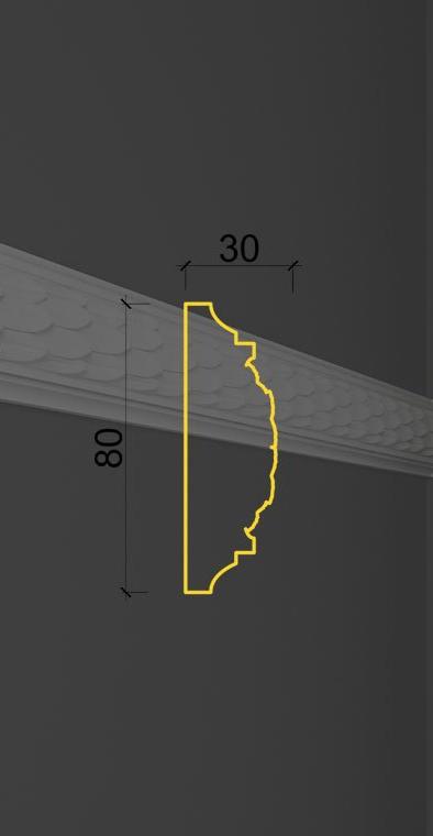 Молдинг с орнаментом MO-09 в Саратове