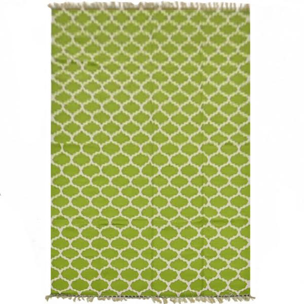 Ковер Ornament Cotton Green 100% хлопок Зеленый в Саратове | Loft Concept 