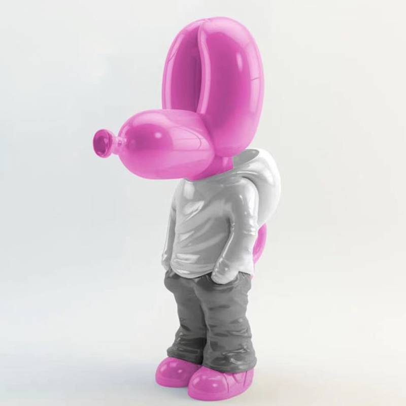 Статуэтка Pink Balloon Dog Розовый Белый Серый в Саратове | Loft Concept 