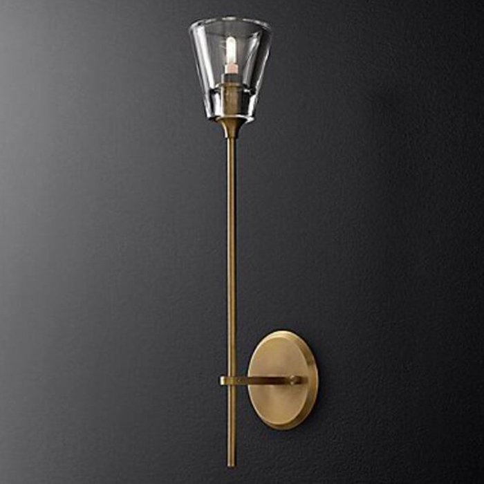 Бра TORCHE DE VERRE wall lamp Латунь Прозрачный (Transparent) Бра TORCHE DE VERRE wall lamp Латунь Прозрачный (Transparent) в Саратове | Loft Concept