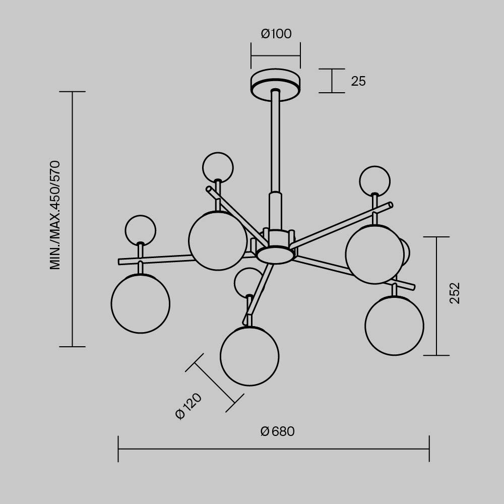 Люстра подвесная Museo G9 в Саратове