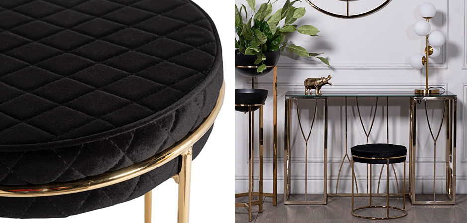 Пуф Rhombus Velours Black Пуф Rhombus Velours Black - Loft-Concept в Саратове
