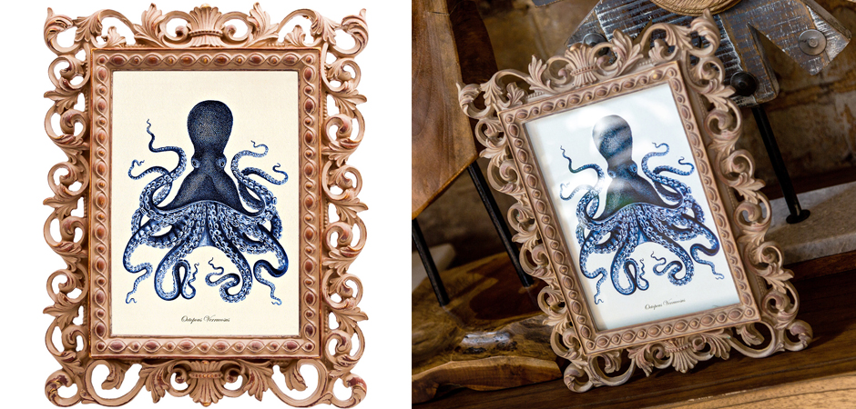 Постер Blue Octopus Poster Постер Blue Octopus Poster - Loft-Concept в Саратове