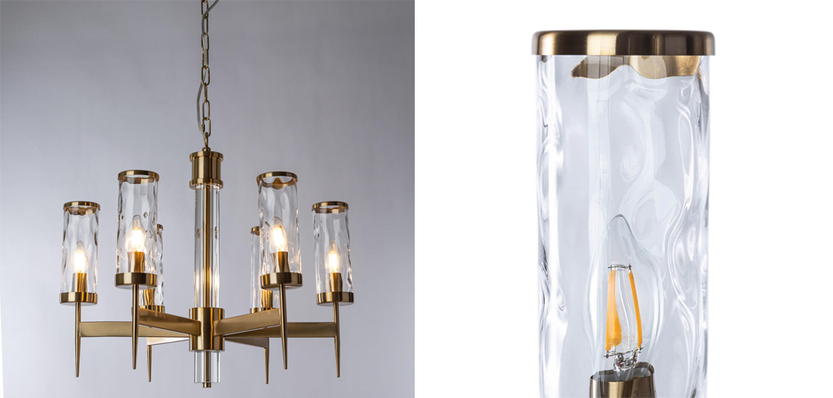 Люстра Brass Wheel Small в Американском стиле Люстра Brass Wheel Small в Американском стиле - Loft-Concept в Саратове