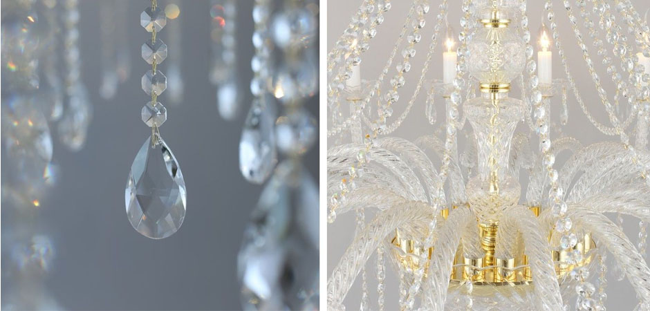 Хрустальная Люстра Crystal Feathers Золотая Хрустальная Люстра Crystal Feathers Золотая - Loft-Concept в Саратове