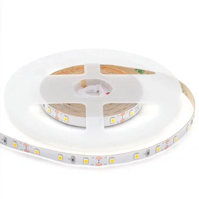 Комплект светодиодная лента 4,8W/m 60LED/m 3528SMD теплый белый с адаптером Белый в Саратове | Loft Concept 