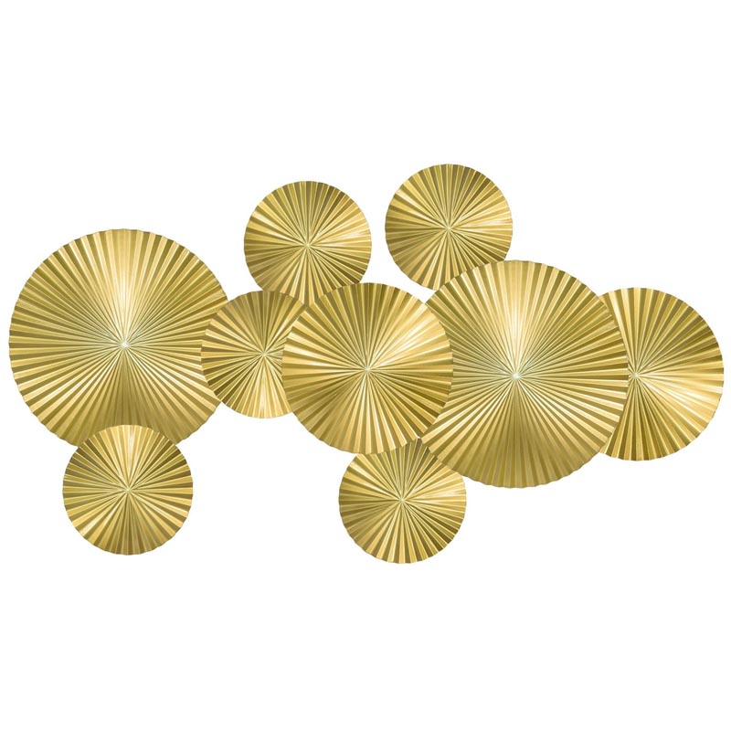 Арт-объект Apollo Gold Wall Plaque Disc 9 Золотой в Саратове | Loft Concept 