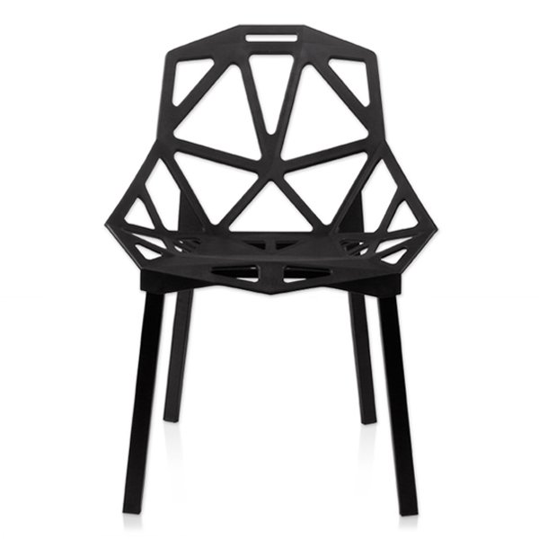 Дизайнерский стул CHAIR ONE black Черный матовый в Саратове | Loft Concept 