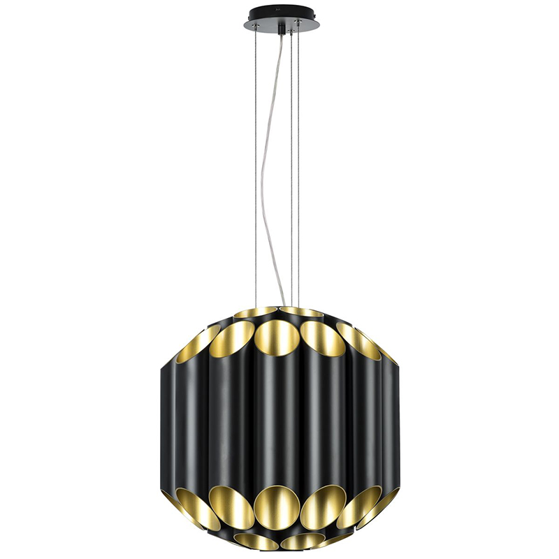 Люстра Garbi Black Pipe Organ Chandelier 44 Черный Золотой в Саратове | Loft Concept 