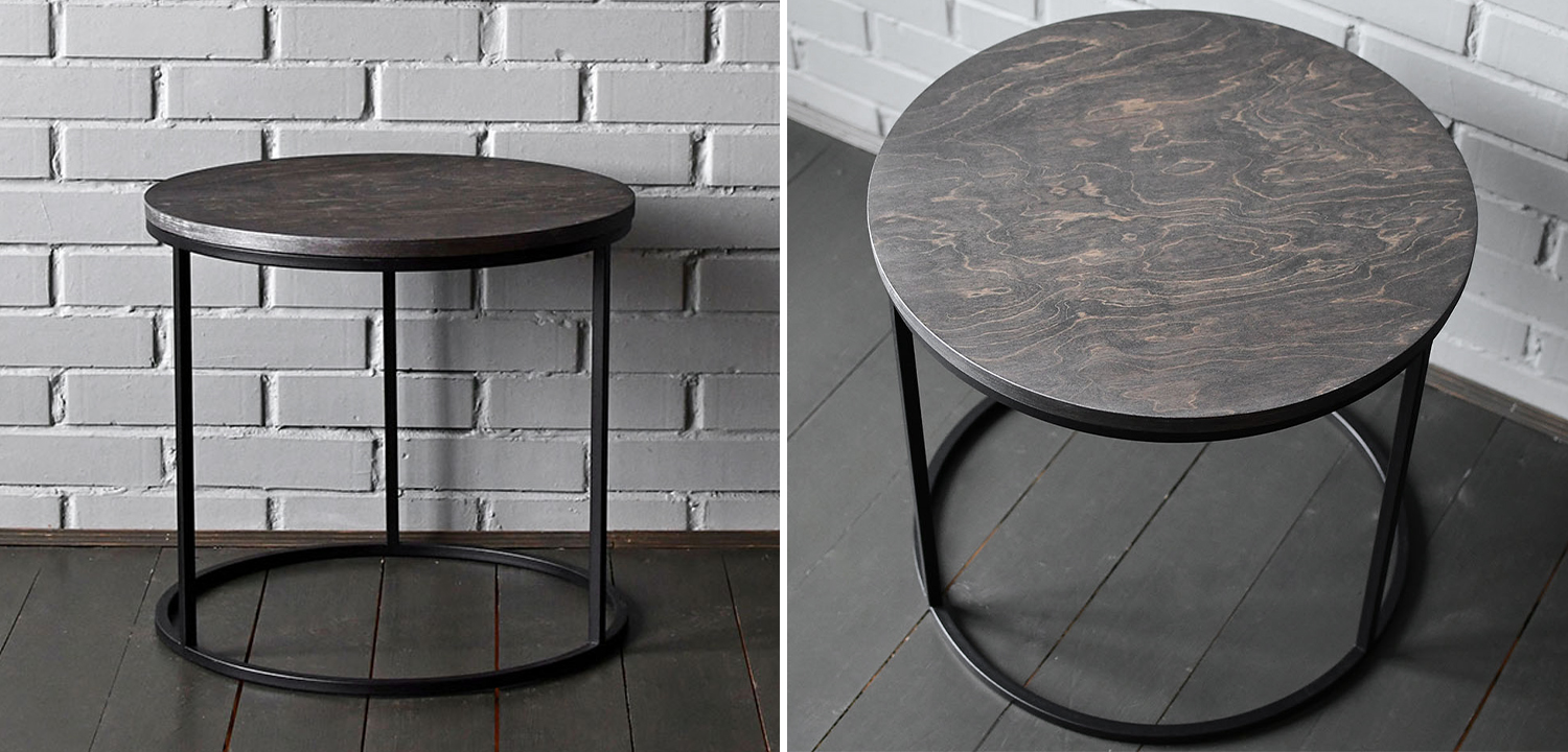 Кофейный стол Reyes Industrial Metal Rust Coffee Table - фото