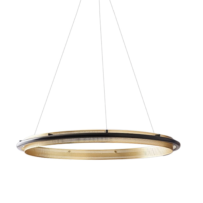 Люстра Gold ring horizontal pendant Золотой в Саратове | Loft Concept 