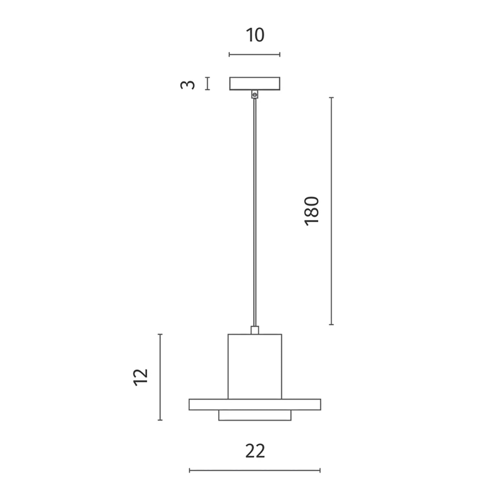 Подвесной светильник Douro Light черный бетон в Саратове