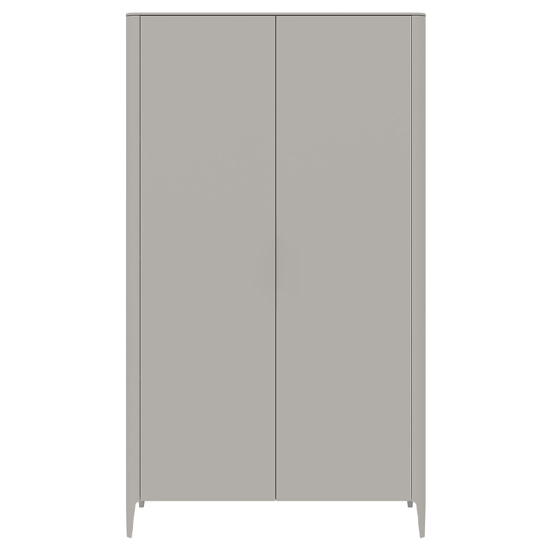 Шкаф двухстворчатый серо-бежевый Type Бежево-серый в Саратове | Loft Concept 