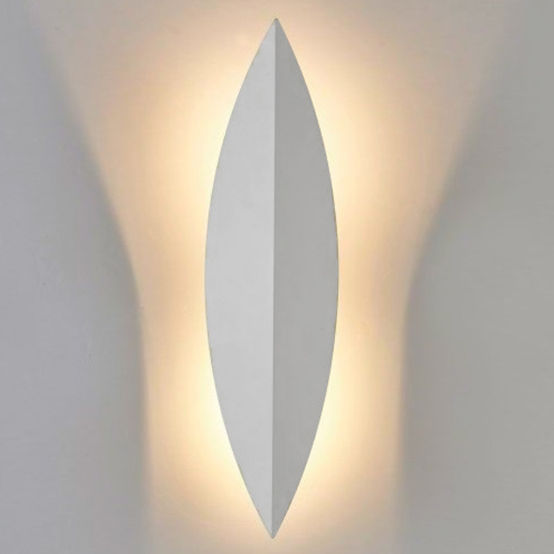 Art Deco Leaf Wall Lamp White Белый в Саратове | Loft Concept 