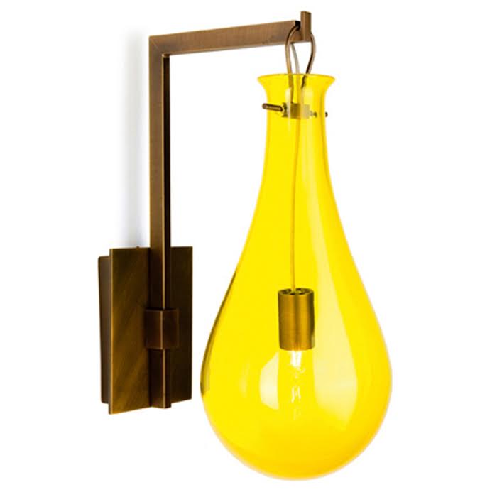 Бра Patrick Naggar Bubble Sconce yellow Желтый Черный в Саратове | Loft Concept 