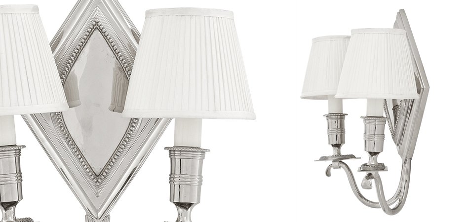 Бра Eichholtz Wall Lamp Diamond Double Бра Eichholtz Wall Lamp Diamond Double - Loft-Concept в Саратове