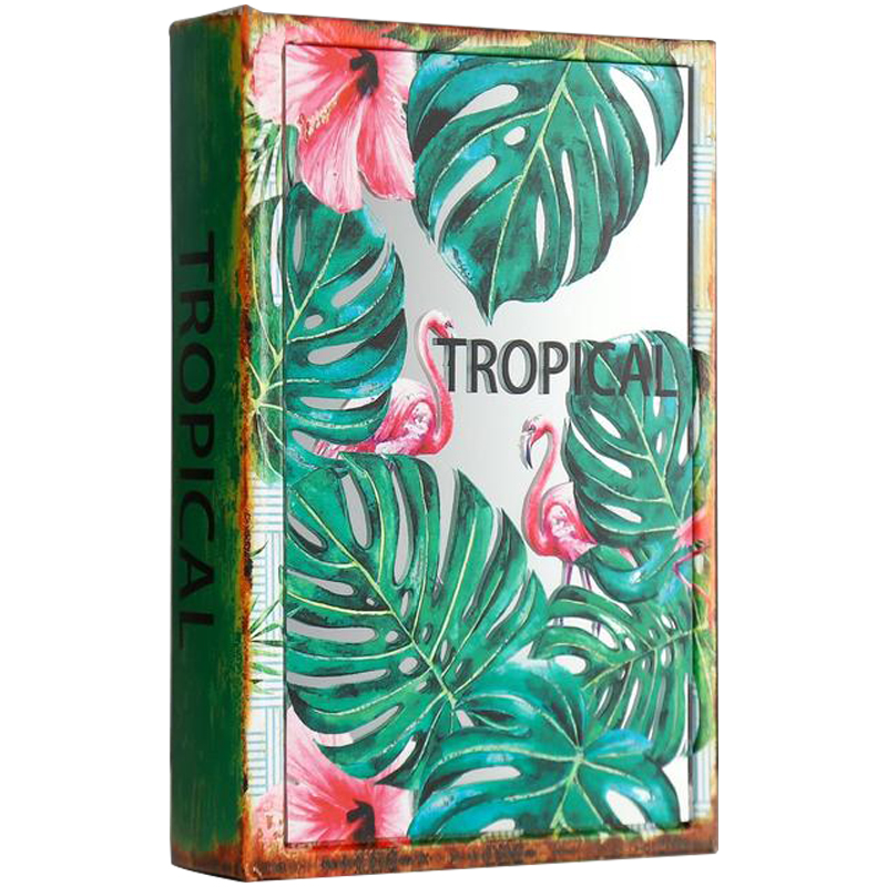 Шкатулка-книга Tropical Flamingos Mirror Book Box Мульти в Саратове | Loft Concept 