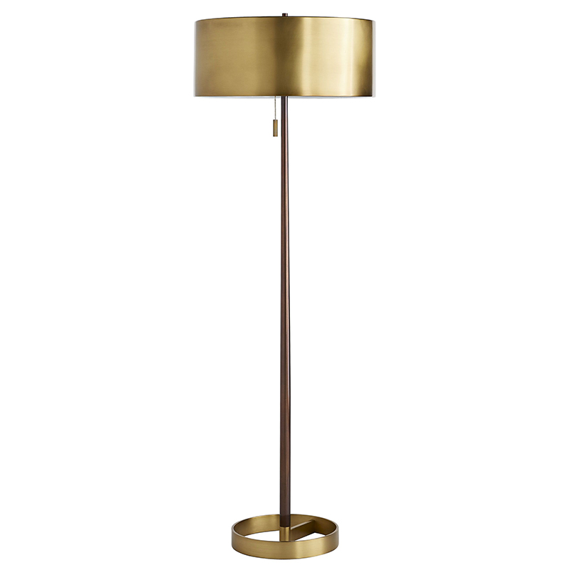 Торшер Arteriors VIOLETTA FLOOR LAMP Латунь в Саратове | Loft Concept 