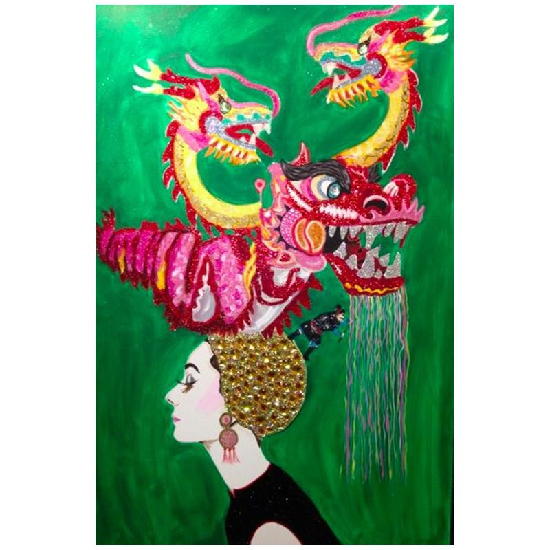 Картина Audrey in a Dragon headdress Мульти в Саратове | Loft Concept 