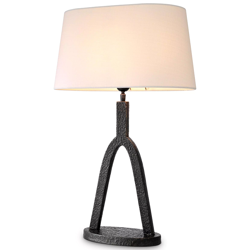 Настольная лампа Eichholtz Table lamp Coosa Темная бронза Белый в Саратове | Loft Concept 