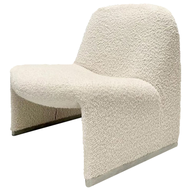 Кресло Kaydan White Boucle Armchair  в Саратове | Loft Concept 