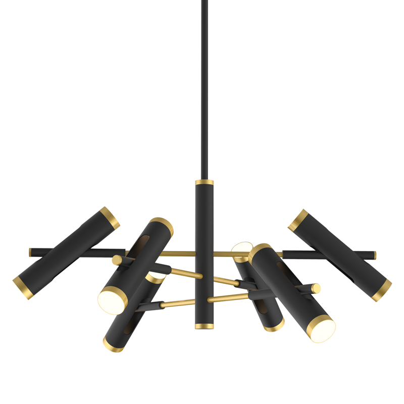 Люстра Rainer Chandelier black Черный Золотой в Саратове | Loft Concept 