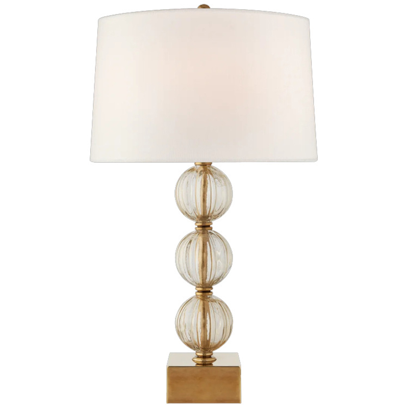 Настольная Лампа SAZERAC LARGE TABLE LAMP Transparent Бежевый Прозрачное Стекло Латунь Настольная Лампа SAZERAC LARGE TABLE LAMP Transparent Бежевый Прозрачное Стекло Латунь в Саратове | Loft Concept