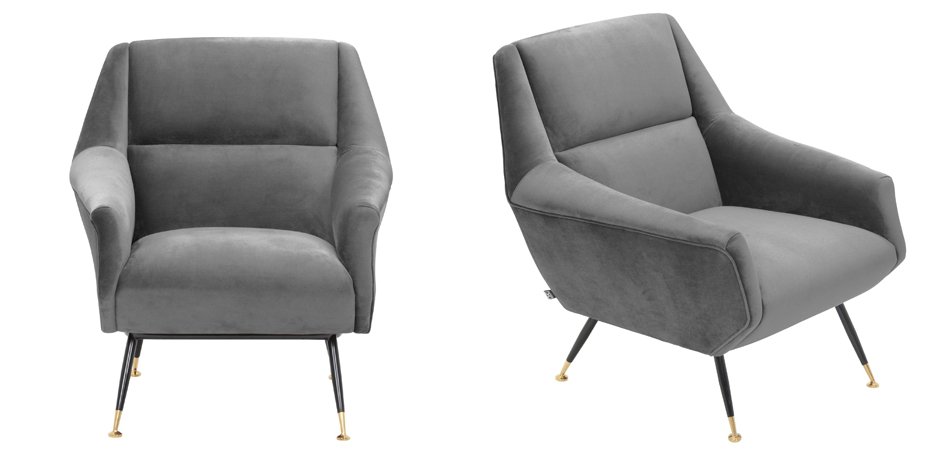 Кресло Eichholtz Chair Exile Grey Кресло Eichholtz Chair Exile Grey - Loft-Concept в Саратове