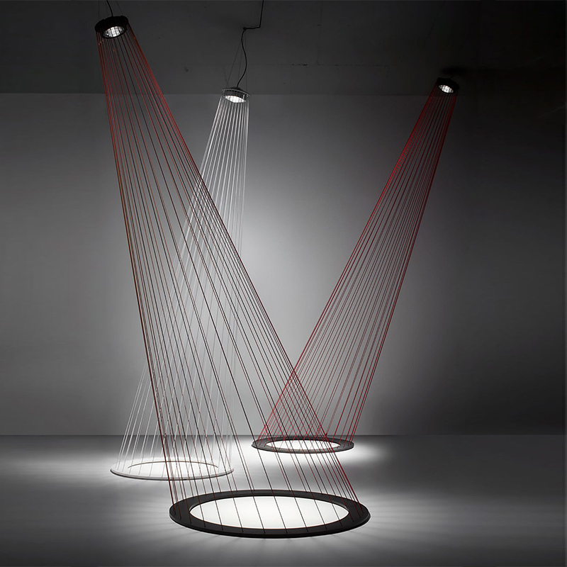 Люстра Ray Light Threads Object Lighting Красный Черный в Саратове | Loft Concept 