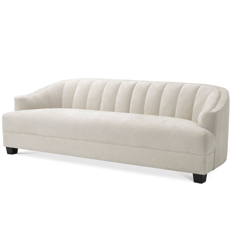 Диван Eichholtz Sofa Polaris ivory ( слоновая кость ) Черный в Саратове | Loft Concept 