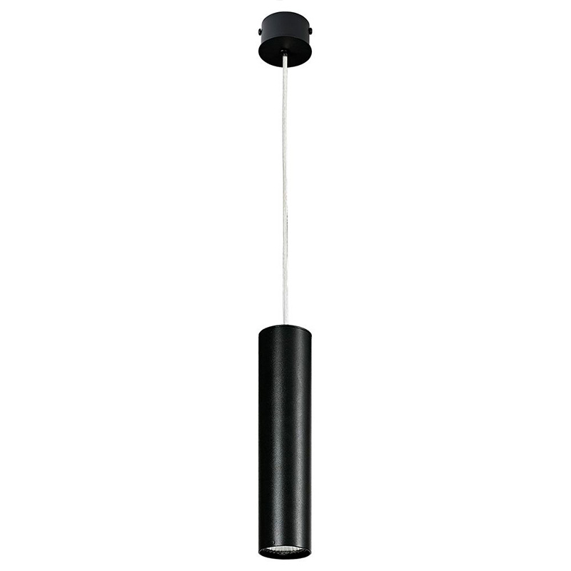 Подвесной светильник Luis Trumpet Tube Black Lamp 25 Черный в Саратове | Loft Concept 