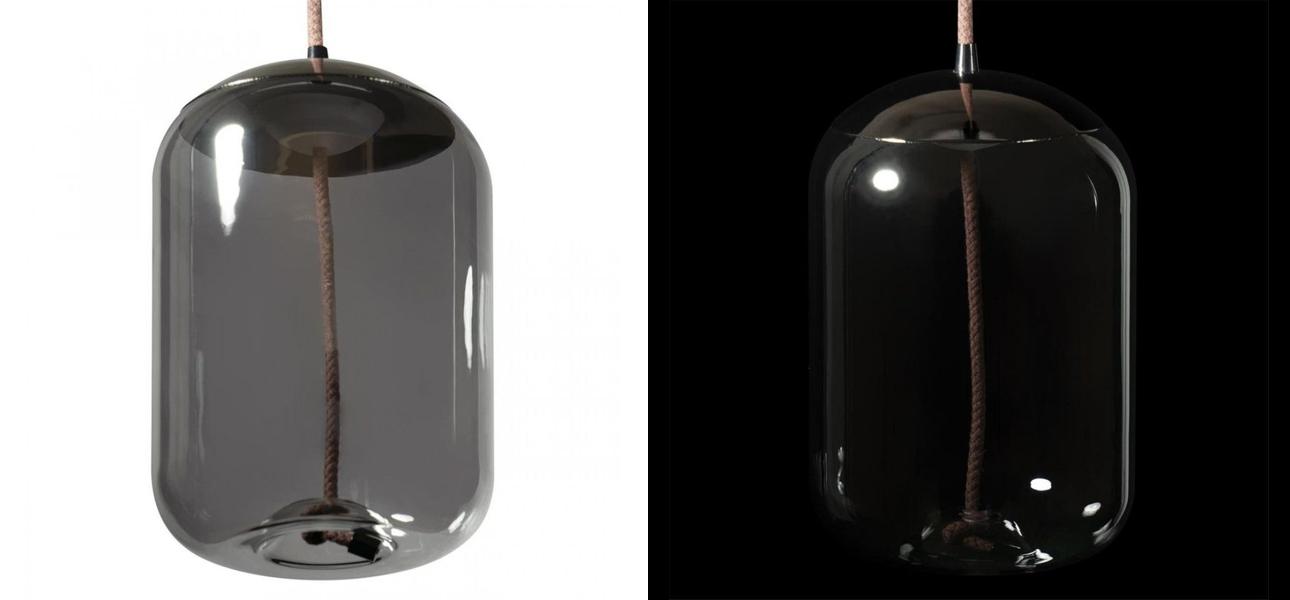 Подвесной светильник Brokis KNOT PC1034 Серое стекло - фото №1