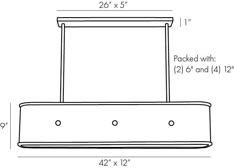 Люстра Arteriors GLENDALE LINEAR CHANDELIER в Саратове