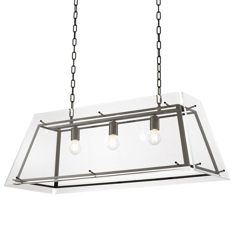 Люстра Chandelier Azure L Bronze Темная бронза Прозрачный (Transparent) в Саратове | Loft Concept 