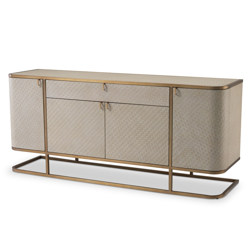 Комод Eichholtz Dresser Napa Valley oak Бежевый Матовая латунь Комод Eichholtz Dresser Napa Valley oak Бежевый Матовая латунь в Саратове | Loft Concept