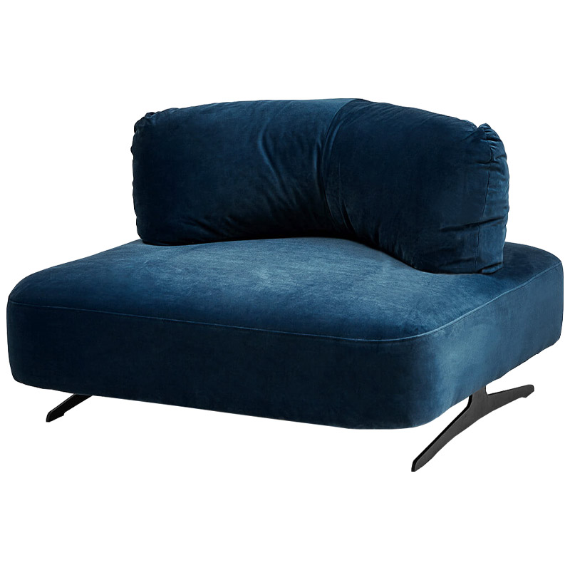 Кресло Dacosta Chair blue Сапфирово-синий Черный Кресло Dacosta Chair blue Сапфирово-синий Черный в Саратове | Loft Concept