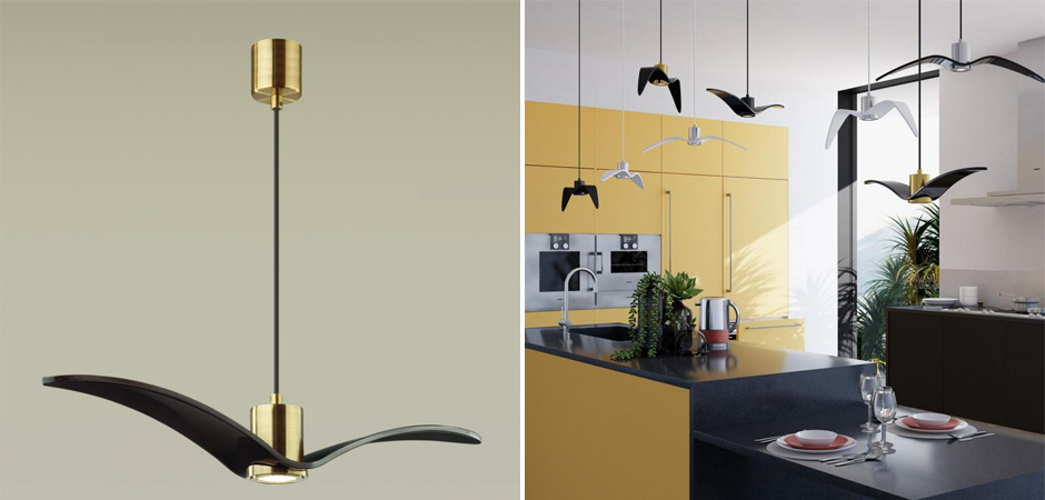 Подвесной светильник Seagull Scope Gold черный Подвесной светильник Seagull Scope Gold черный - Loft-Concept в Саратове